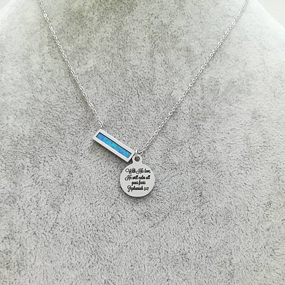 Christian Bible Verse Scripture Necklace - Picture 3 of 4